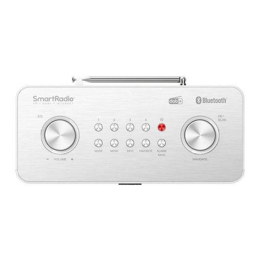 Radio Kenwood CR-ST200S-W Portable Stéréo Wi-Fi Bluetooth DAB+ FM 30W Blanc