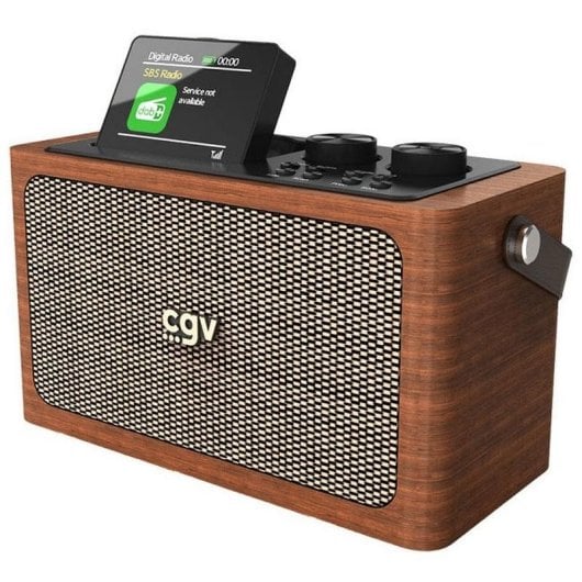 Radio CGV BEBOP DAB+ Bluetooth 2x10W Écran Couleur Bois