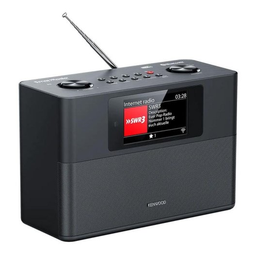Radio Kenwood CR-ST200S-B Portable Stéréo Bluetooth Wi-Fi 30W Écran Couleur