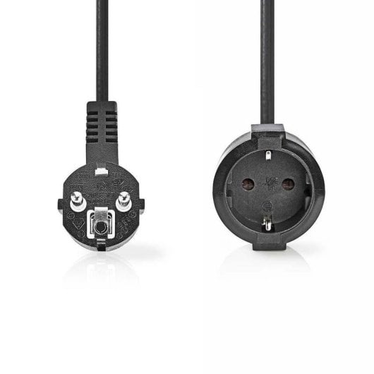 Cable de alimentación Nedis CEGP10230BK30 negro 3 m tipo E acodado