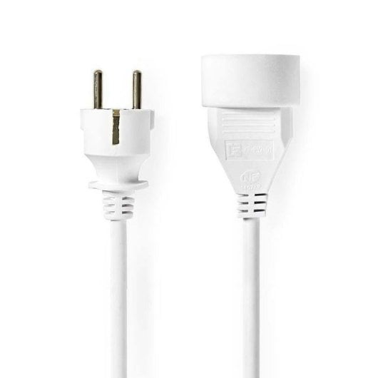 Câble d'extension Nedis PEXC103EWT 3 m blanc type E mâle-femelle