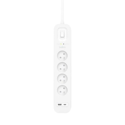 Multipresa Belkin SRB001CA2M 4 prese con protezione 2 USB-A/C interruttore LED