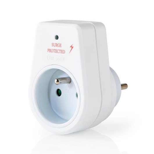 Steckdosenleiste NEDIS EXSO100SPE1WT 1 Steckplatz mit Überspannungsschutz