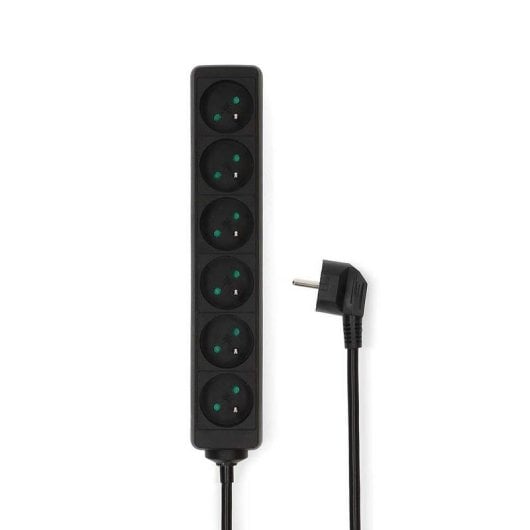 Multiprise NEDIS ESOC615E1BK 6 Prises 1,5 m Noir