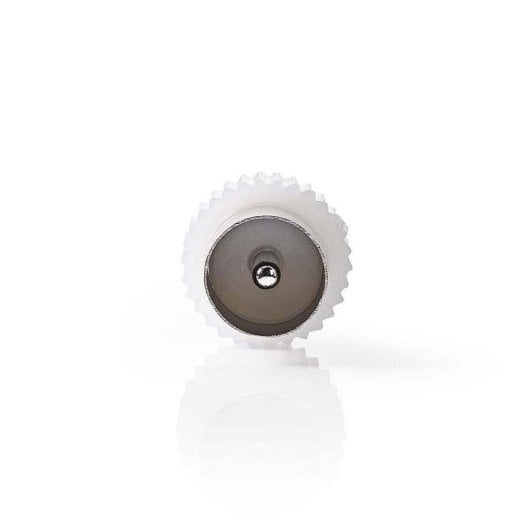 Adaptador coaxial Nedis CSGB40940WT macho a macho blanco chapado níquel