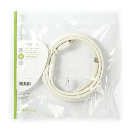 Câble coaxial Nedis CSGP40020WT30 3 m blanc antenne TV 120 dB