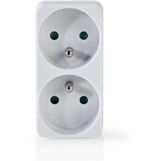 Multiprise NEDIS PSSPL200C2WT 2 Prises Compacte Puissante Blanche 3500 W