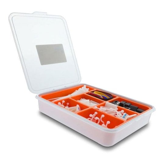 Organizzatore cavi DeLock 20768 kit 99 pezzi nylon plastica arancione trasparente