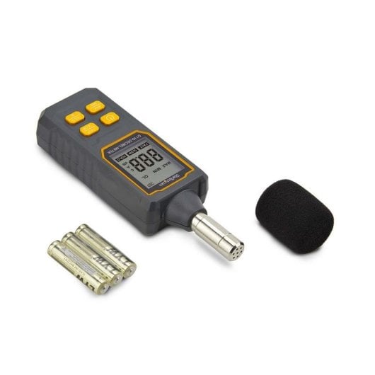Sonómetro digital StarTech D130 pantalla LCD IP54 30-130 dBA portátil