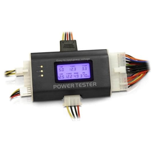 Tester alimentatore DeLock 18159 display LCD nero/bianco supporto ATX/EPS