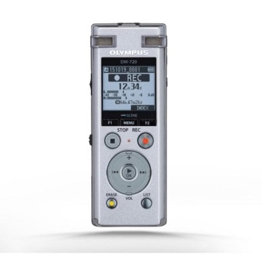 Dictáfono Olympus DM-720 4 GB grabación estéreo USB soporte micrófono externo