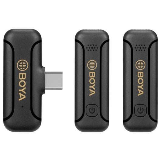 Micrófono Boya BY-WM3T2-U2 USB-C omnidireccional inalámbrico con 2 transmisores