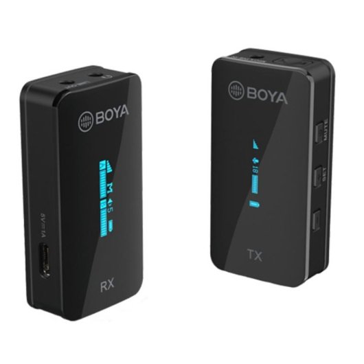 Microfono Boya BY-XM6-S1 wireless 3,5 mm omnidirezionale OLED portatile