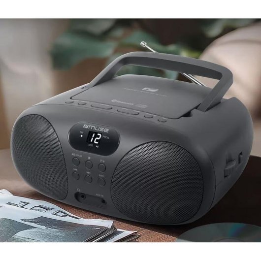 Radio portable Muse MD-208 BT Bluetooth CD FM design compact