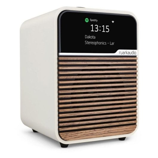Radio Ruark Audio R1S LIGHT CREAM DAB+ FM Bluetooth Wi-Fi 9W écran TFT