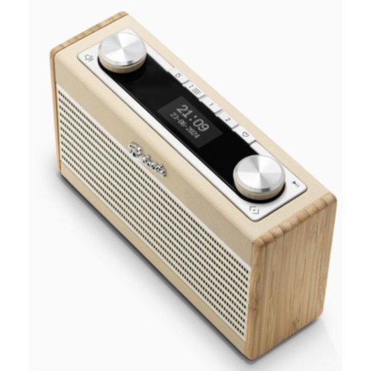 Rádio Roberts Rambler Uno Portátil DAB DAB+ FM Bluetooth Bambu Creme