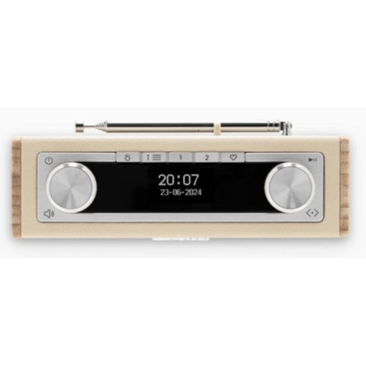 Rádio Roberts Rambler Uno Portátil DAB DAB+ FM Bluetooth Bambu Creme