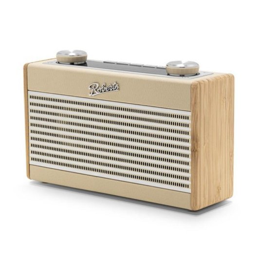 Rádio Roberts Rambler Uno Portátil DAB DAB+ FM Bluetooth Bambu Creme