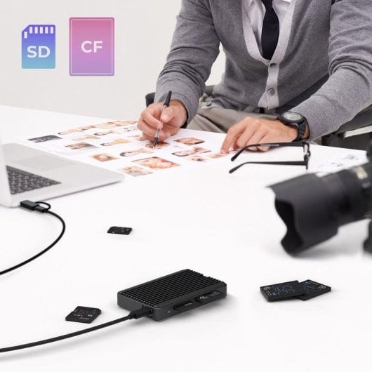 Lettore di schede ICY BOX IB-CR504-C31 CFexpress SD USB 3.2 Gen 2 Tipo-C