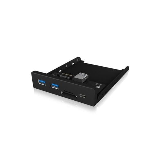 Pannello accessorio ICY BOX IB-HUB1417-i3 USB 3.2/Type-C Lettore SD MicroSD Nero
