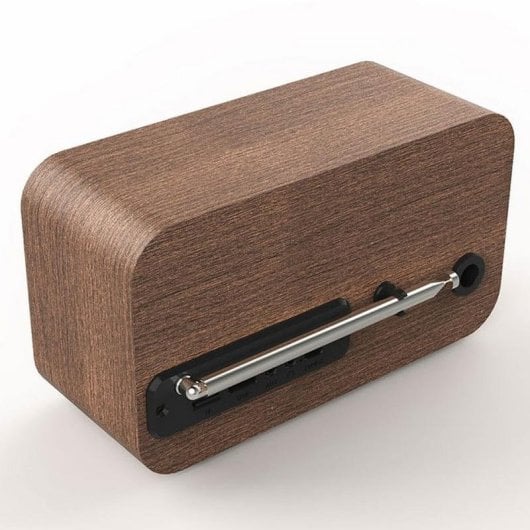 Radio réveil CGV BeBop FM Bois Bluetooth stéréo USB MicroSD 5h