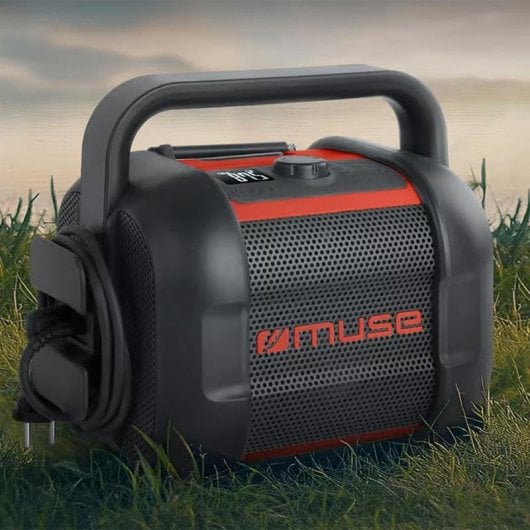 Radio Muse M-968 BTR stéréo Bluetooth, FM, USB-C, NFC, rouge