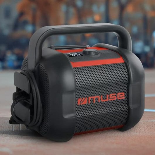 Radio Muse M-968 BTR stéréo Bluetooth, FM, USB-C, NFC, rouge