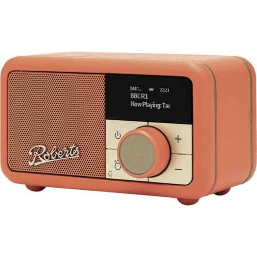 Rádio Portátil Roberts Revival Petite 2 Bluetooth FM DAB+DAB+ Alarme Laranja