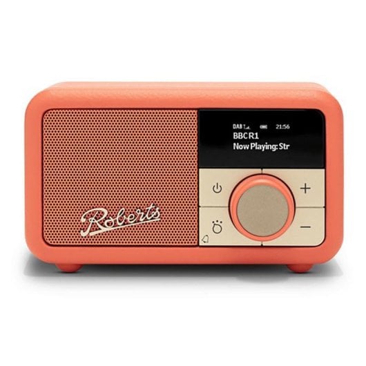 Rádio Portátil Roberts Revival Petite 2 Bluetooth FM DAB+DAB+ Alarme Laranja
