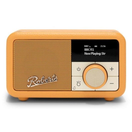 Radio Roberts Revival Petite 2 Jaune Bluetooth DAB/FM Alarme Batterie