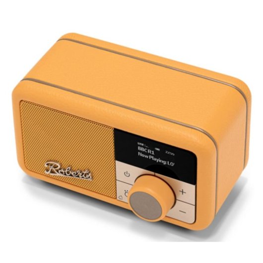 Radio Roberts Revival Petite 2 Jaune Bluetooth DAB+ USB-C Alarme