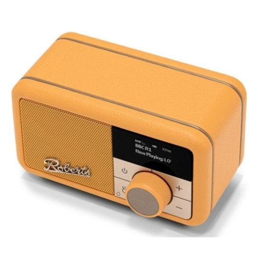 Radio Roberts Revival Petite 2 Jaune Bluetooth DAB/FM Alarme Batterie