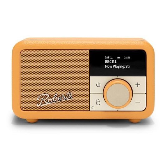 Radio Roberts Revival Petite 2 Jaune Bluetooth DAB/FM Alarme Batterie