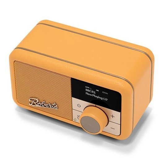 Radio Roberts Revival Petite 2 Jaune Bluetooth DAB/FM Alarme Batterie