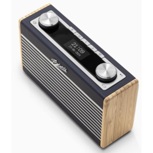Rádio Roberts Rambler Uno Portátil DAB DAB+ FM Bluetooth Bambu Azul