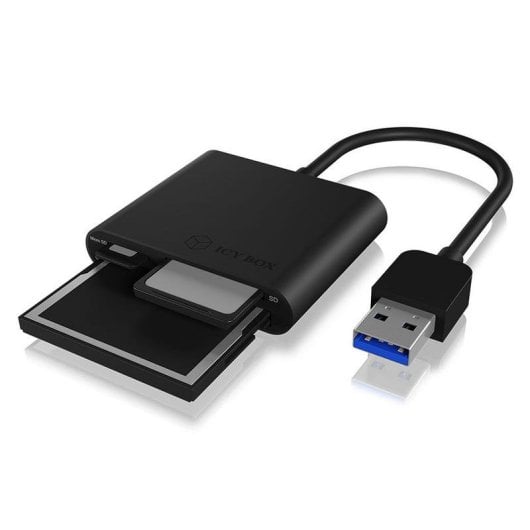 Lettore di schede ICY BOX IB-CR301-U3 USB 3.2 Gen 1 5000 Mbit/s Nero