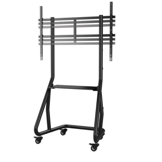 Support TV Hama 00220875 Trolley aluminium, roulettes, 49" à 100" hauteur réglable