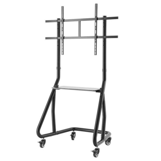 Support TV Hama 00220875 Trolley aluminium, roulettes, 49" à 100" hauteur réglable