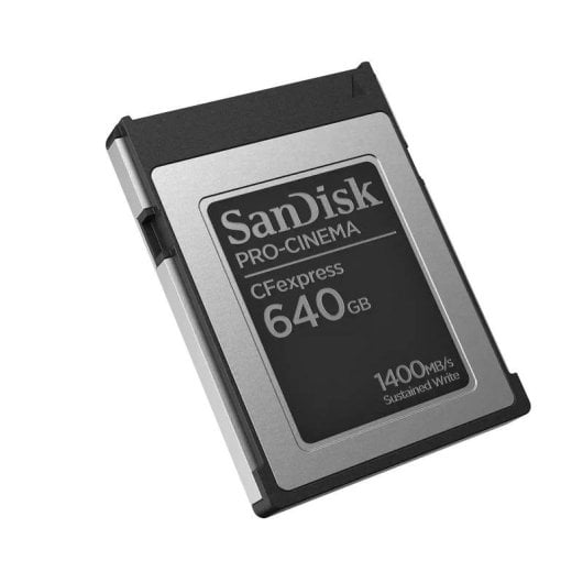 Tarjeta CFexpress Sandisk PRO-CINEMA 640 GB Negra alta velocidad escritura