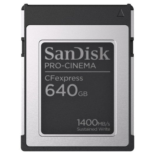 Tarjeta CFexpress Sandisk PRO-CINEMA 640 GB Negra alta velocidad escritura