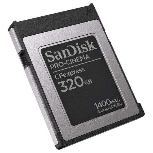 Scheda CFexpress Sandisk SDCFEC-320G-GN4NN 320GB Lettura 1700MB/s Scrittura 1500MB/s