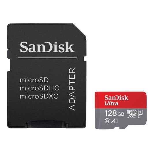 Carte MicroSDXC Sandisk SDSQUAB-128G-GN6FA 128GB UHS-I U1 A1 140MB/s