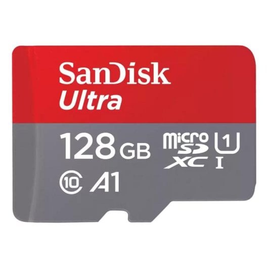 Scheda MicroSDXC Sandisk SDSQUAB-128G-GN6MT 128 GB UHS-I U1 A1 140 MB/s x2 con adattatore SD