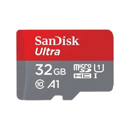 Carte mémoire Sandisk SDSQUA4-032G-GN6MT microSDHC 32 Go Classe 10 UHS-I x2 Adaptateur