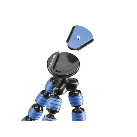 Trípode Cullmann Alpha 350 móvil compacto aluminio rótula azul 23 cm