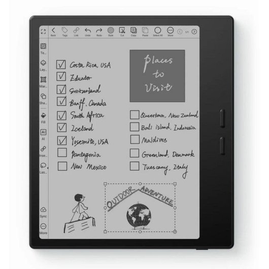 Libro Electrónico Boox Go Color 7" Wi-Fi Bluetooth pantalla táctil color Android