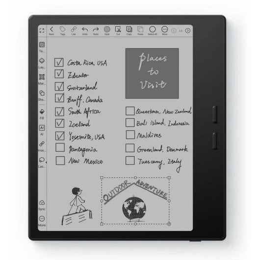 Livre électronique Boox Go Color 7" (Gen II) 64 Go WiFi Bluetooth écran couleur