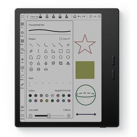 Libro Electrónico Boox Go Color 7" Wi-Fi Bluetooth pantalla táctil color Android