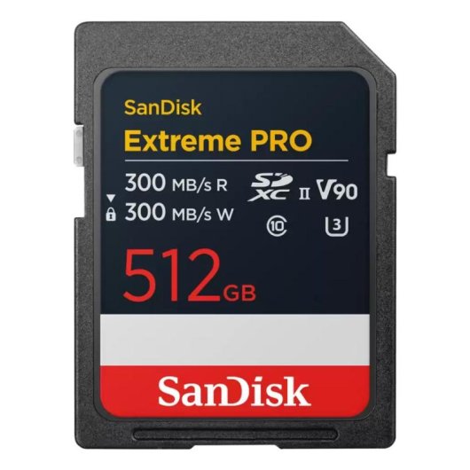 Carte SDXC Sandisk SDSDXDM-512G-GN4IN 512GB Extreme PRO UHS-II V90