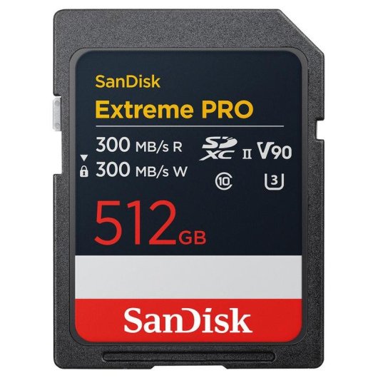 Carte SDXC Sandisk SDSDXDM-512G-GN4IN 512GB Extreme PRO UHS-II V90